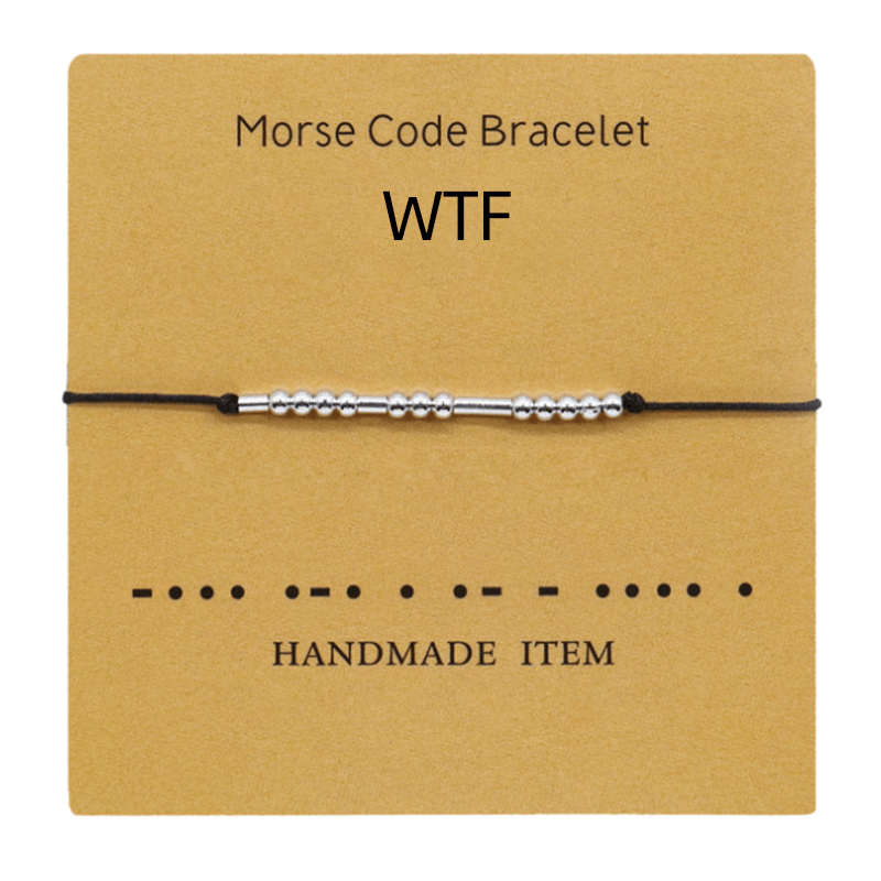 Morsomt morsekode par armbånd