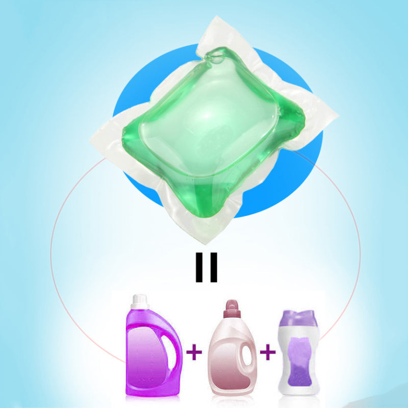 Vaskemiddel perler med en langvarig duft og multieffekt