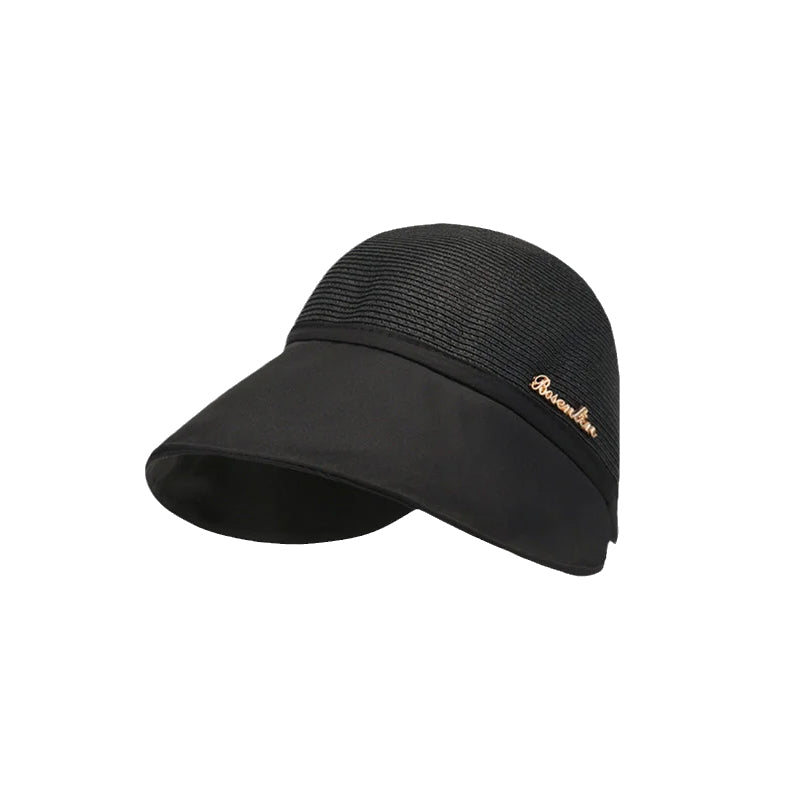 Solkremhatt for kvinner med stor brem for strandtur om sommeren