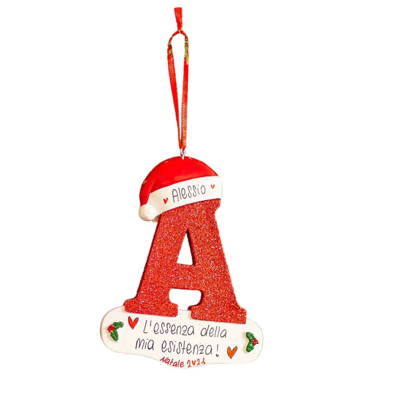 DIY Letters Christmas Hanging Ornaments