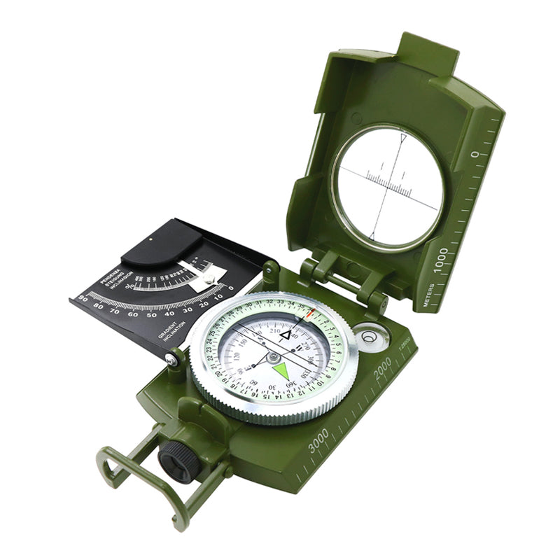 Multifunksjonelt militært siktende navigasjonskompass