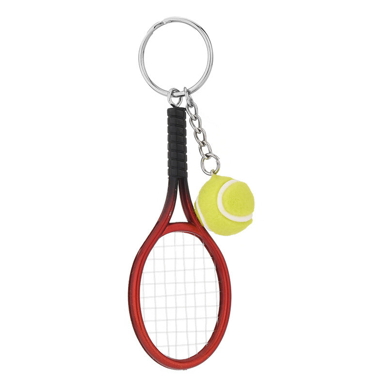 Mini nøkkelring med tennisracket