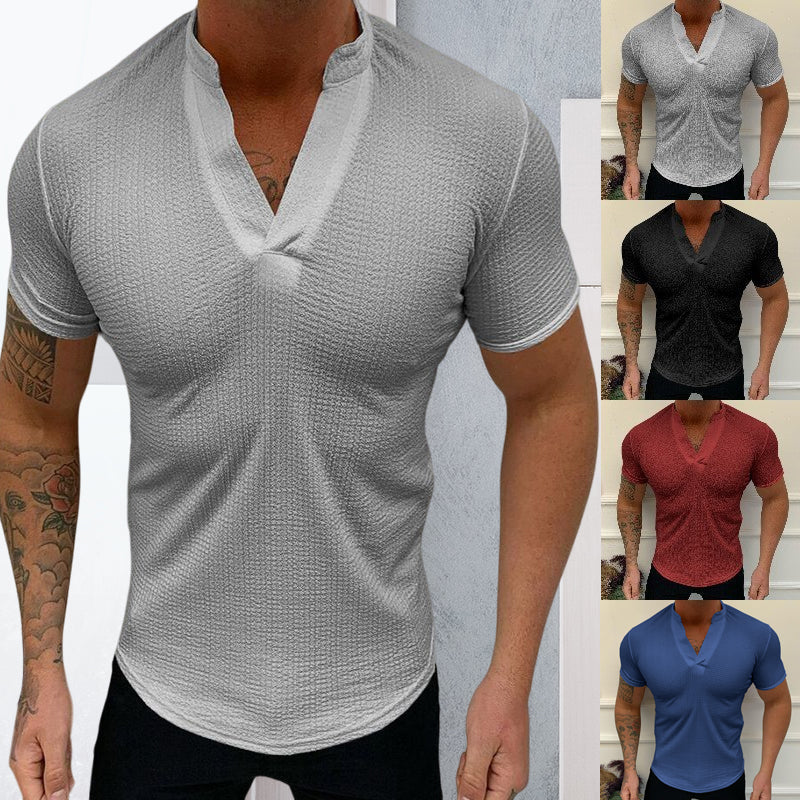 Stilig V-hals t-skjorte for menn