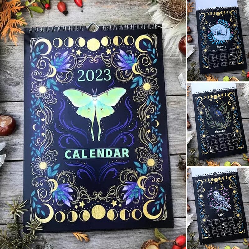 2023 Dark Forest Månekalender Mystiske dyrs kalender