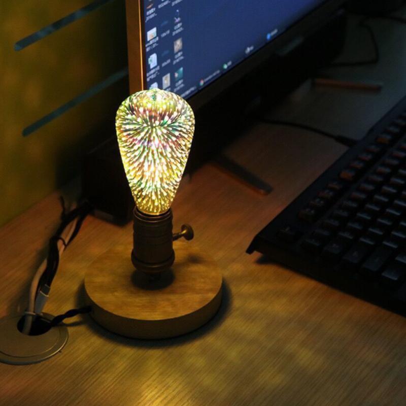 3D Fyrverkeri Dekorative LED-pærer