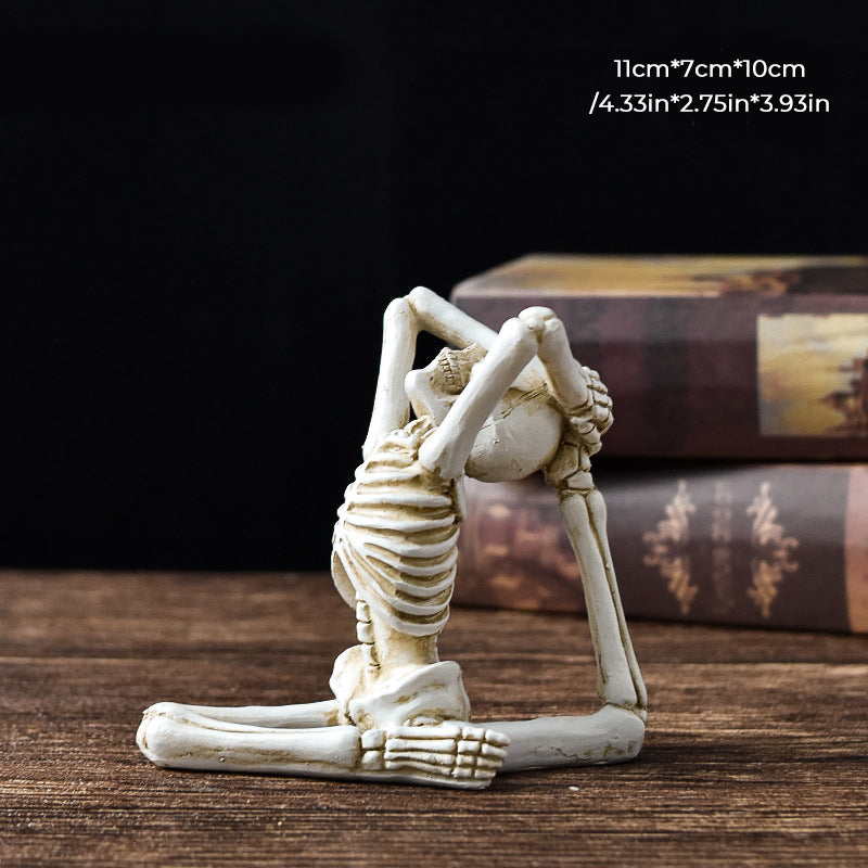 Unik Yoga Skull Statue