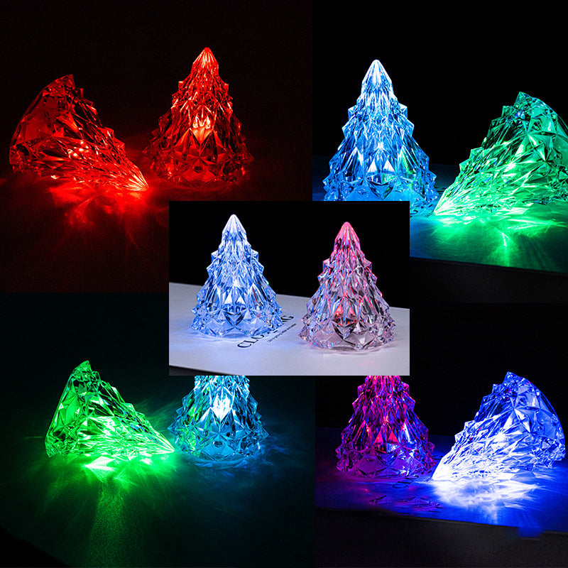 Mini LED Crystal Juletre Nattlys