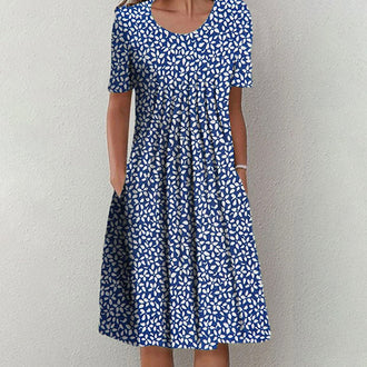 Kjole med elegant trykk